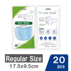 Disposable Mask (Regular Size) - 20 Pcs